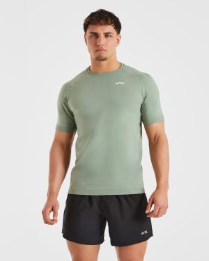 Ascend Seamless T-Shirt Olive Green: The Ultimate Performance Essential