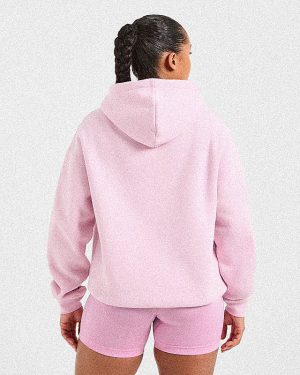 Athletics Applique Oversized Hoodie - Sugar Pink: The Ultimate Comfort Wear