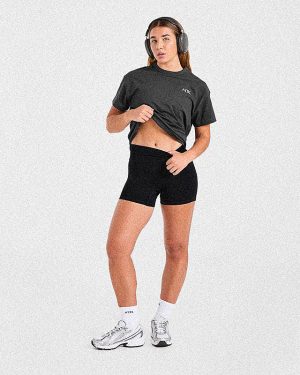 Athletics Club Oversized T Shirt - Charcoal: The Ultimate Blend of Comfort and Style