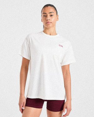Athletics Club Oversized T Shirt - Off White: The Ultimate Blend of Comfort and Style