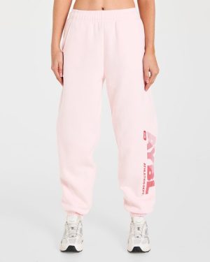 Athletics Dept Oversized Joggers - Pink: The Ultimate Comfort Upgrade