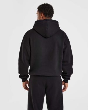 Athletics Oversized Hoodie - Black: The Ultimate Comfort & Style Statement