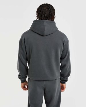 Athletics Oversized Hoodie - Charcoal: The Ultimate Comfort & Style Statement