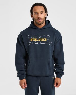 Athletics Oversized Hoodie - Navy: The Ultimate Comfort & Style Statement