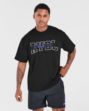 Athletics Oversized T Shirt - Black: The Ultimate Comfort Essential