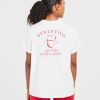 Athletics Sport Dept Oversized T-Shirt - White/Red: The Ultimate Comfort & Style Fusion