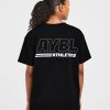 Athletics Track Oversized T Shirt - Black/White