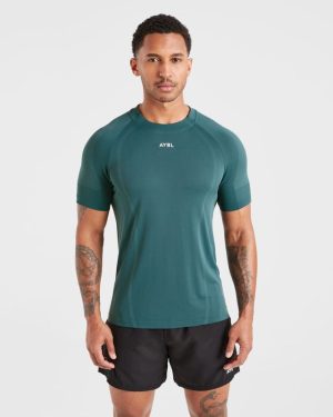 Attain Seamless T Shirt - Pine Forest: The Ultimate Gym & Lifestyle Essential