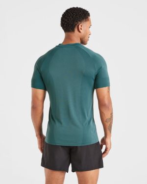 Attain Seamless T Shirt - Pine Forest: The Ultimate Gym & Lifestyle Essential