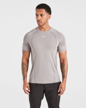 Attain Seamless T Shirt - Woodland Fog: The Ultimate Performance Essential