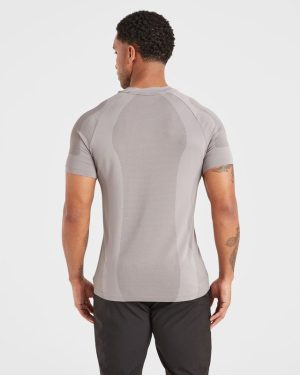 Attain Seamless T Shirt - Woodland Fog: The Ultimate Performance Essential