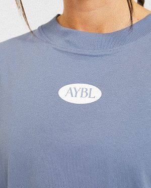 AYBL Lifestyle Oversized T-Shirt - Cornflower Blue: The Ultimate Comfort Fit