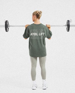 AYBL Lift Italic Oversized T-Shirt: The Ultimate Comfort & Style Fusion