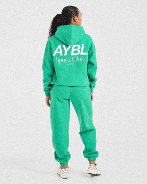 AYBL Sports Club Oversized Joggers - Racing Green: The Ultimate Comfort Upgrade
