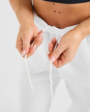 AYBL Sports Club Oversized Joggers - White: The Ultimate Comfort & Style Solution