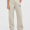 AYBL Sports Club Oversized Straight Leg Joggers - Sand/Navy