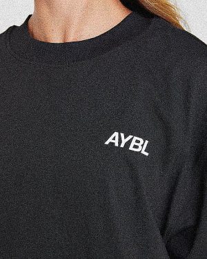 AYBL Sports Club Oversized T-Shirt - Black: The Ultimate Blend of Comfort and Style