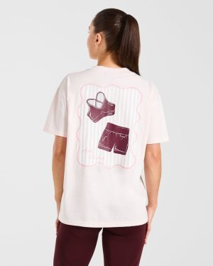 AYBL Studio Oversized T-Shirt - Pink: The Ultimate Blend of Comfort and Style