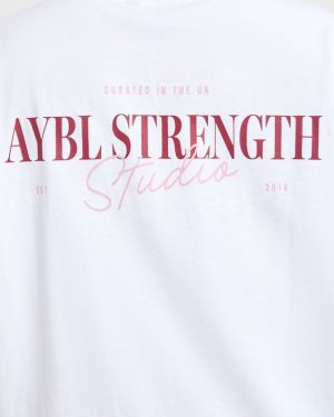 AYBL Strength Studio Oversized T Shirt - White: The Ultimate Comfort & Style Guide