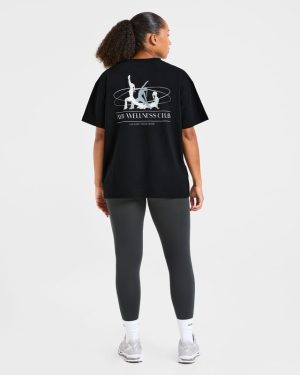 AYBL Wellness Oversized T Shirt - Black: The Ultimate Comfort & Style Fusion
