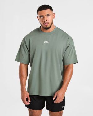 Cam Kissel x Persist Oversized T Shirt - Vintage Sage: The Ultimate Streetwear Essential
