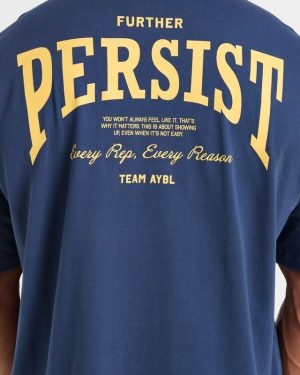 Cam Kissel x Persist Oversized T Shirt - Vintage Navy: The Ultimate Streetwear Essential