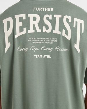 Cam Kissel x Persist Oversized T Shirt - Vintage Sage: The Ultimate Streetwear Essential