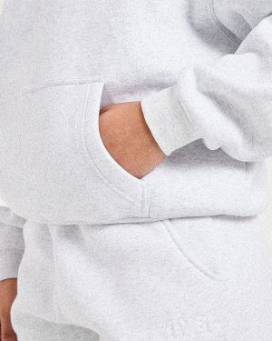 Classic Plush Oversized Hoodie - Heather Grey: The Ultimate Comfort Essential