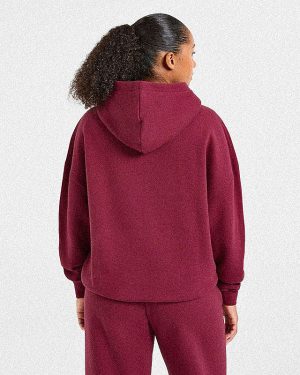 Classic Plush Oversized Hoodie - Muted Raspberry: The Ultimate Comfort Upgrade
