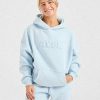 Classic Plush Oversized Hoodie - Pastel Blue