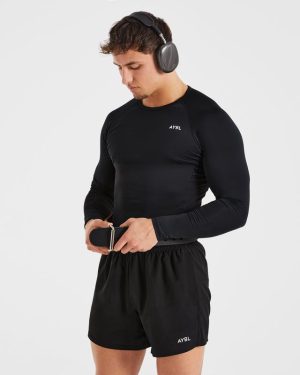 Elite Performance Compression Long Sleeve Shirt - Black