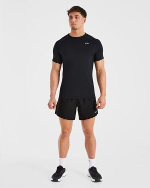 Compression Relaxed T Shirt - Black