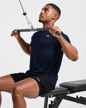 Compression Relaxed T Shirt - Navy: The Ultimate Gym Essential