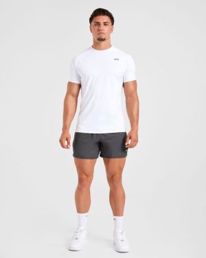 Compression Relaxed T Shirt - White: The Ultimate Gym Essential