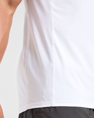Compression Relaxed T Shirt - White: The Ultimate Gym Essential