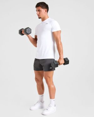 Compression Relaxed T Shirt - White: The Ultimate Gym Essential