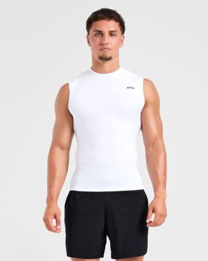 Premium White Compression Tank for Elite Performance