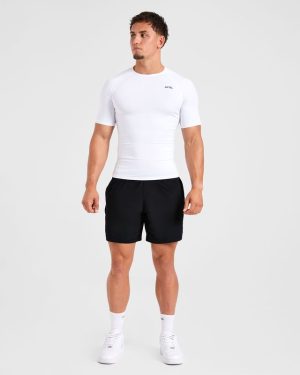 Elite White Compression T-Shirt for Peak Performance