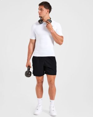 Elite White Compression T-Shirt for Peak Performance