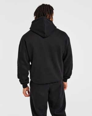 Academy Oversized Hoodie - Black: The Ultimate Streetwear Essential