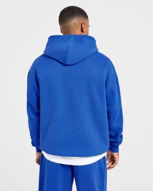 Academy Oversized Hoodie - Cobalt: The Ultimate Streetwear Essential