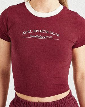 Courtside Baby Tee - Summer Cherry: The Ultimate Summer Essential