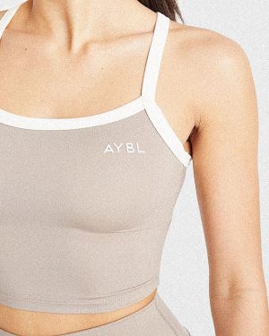 Courtside Tank Top - Mocha: The Ultimate Athleisure Essential