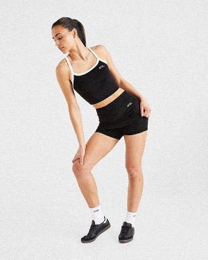 Courtside Tank Top - Black: The Ultimate Athleisure Essential