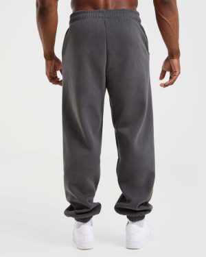 Academy Oversized Joggers - Charcoal: The Ultimate Comfort Experience