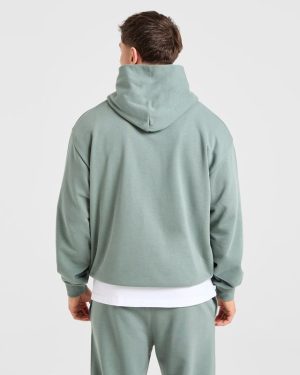 Craft Oversized Hoodie - Vintage Sage: The Ultimate Comfort Upgrade