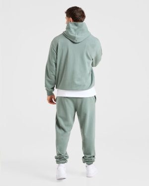 Craft Oversized Hoodie - Vintage Sage: The Ultimate Comfort Upgrade