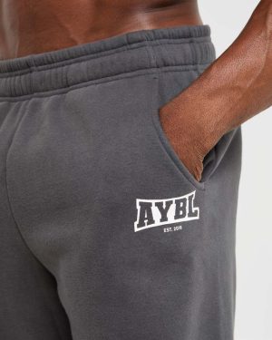 Academy Oversized Joggers - Charcoal: The Ultimate Comfort Experience