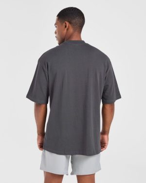 Craft Oversized T Shirt - Charcoal: The Ultimate Premium Cotton Essential