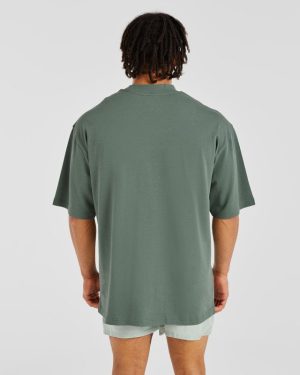 Craft Oversized T Shirt - Vintage Sage: The Ultimate Comfort Staple